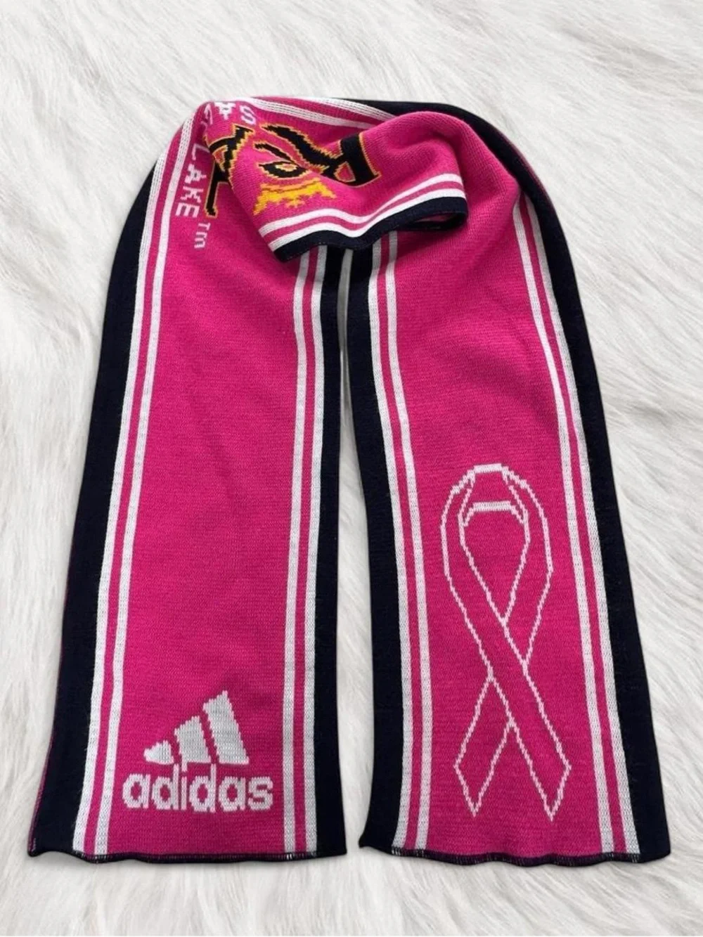 Real Salt Lake MLS Works Breast Cancer Pink Ribbon Soccer Scarf